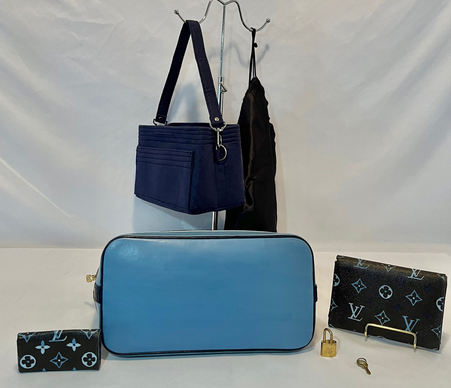 Louis Vuitton Alma PM Customized & LV Wallet LV Keychain