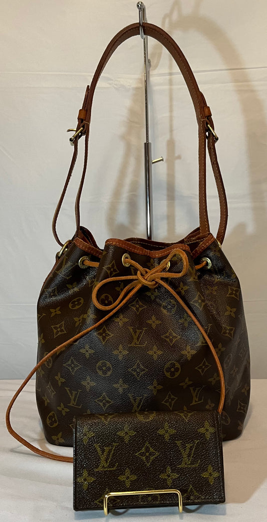 Louis Vuitton Petite Noe Drawstring & LV Wallet